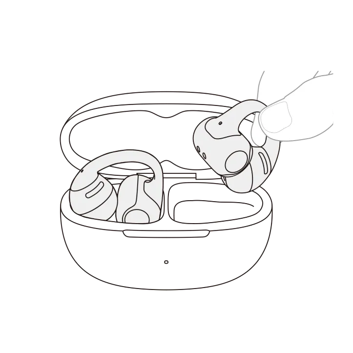 Pinch JointArc and lift toward ear.