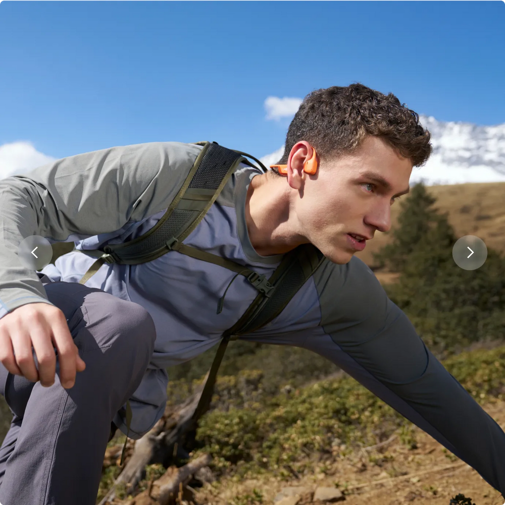 Shokz OpenRun Pro 2 Open-Ear Headphones for Hiking and Outdoor Adventures