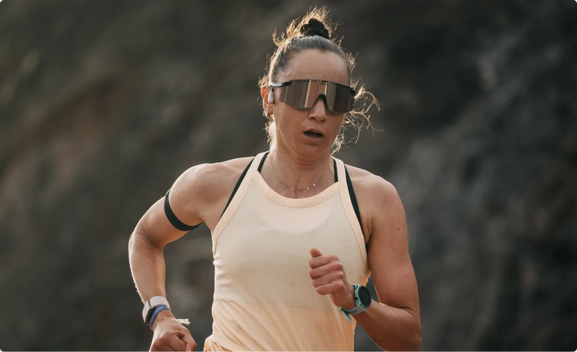 Laura Philipp Running with Shokz Running Headphones