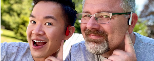 ShokzStar Ian and his partner wearing AfterShokz 