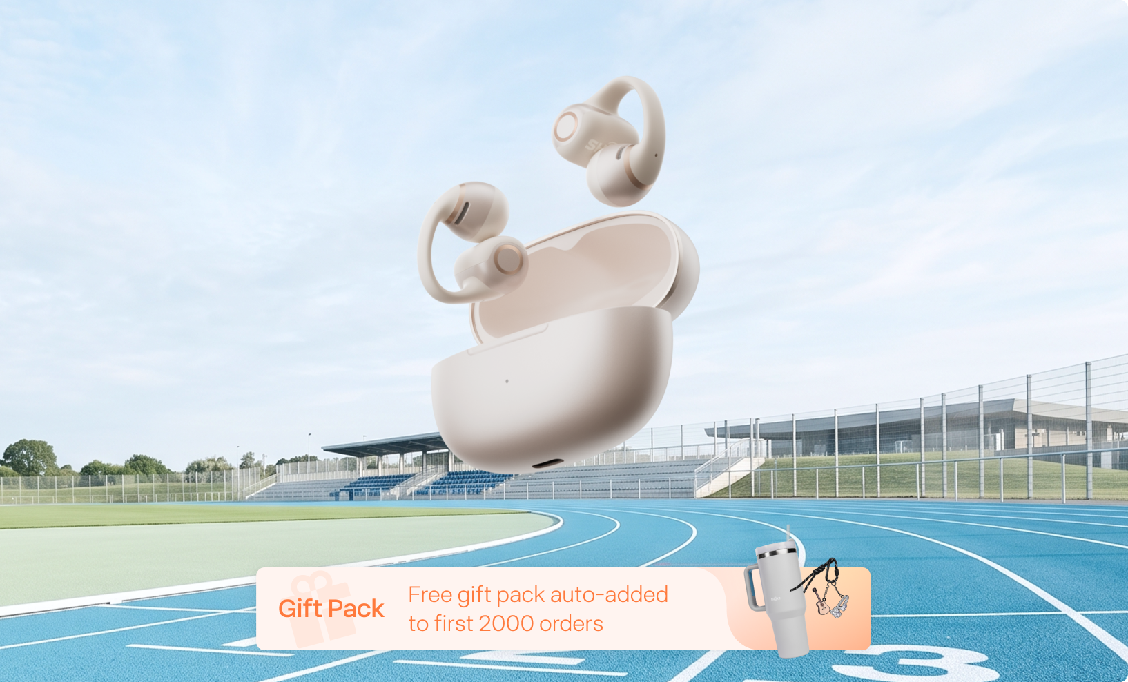 Shokz OpenDots 2 Latest Open-ear Clip-on Earbuds with Premium Sound