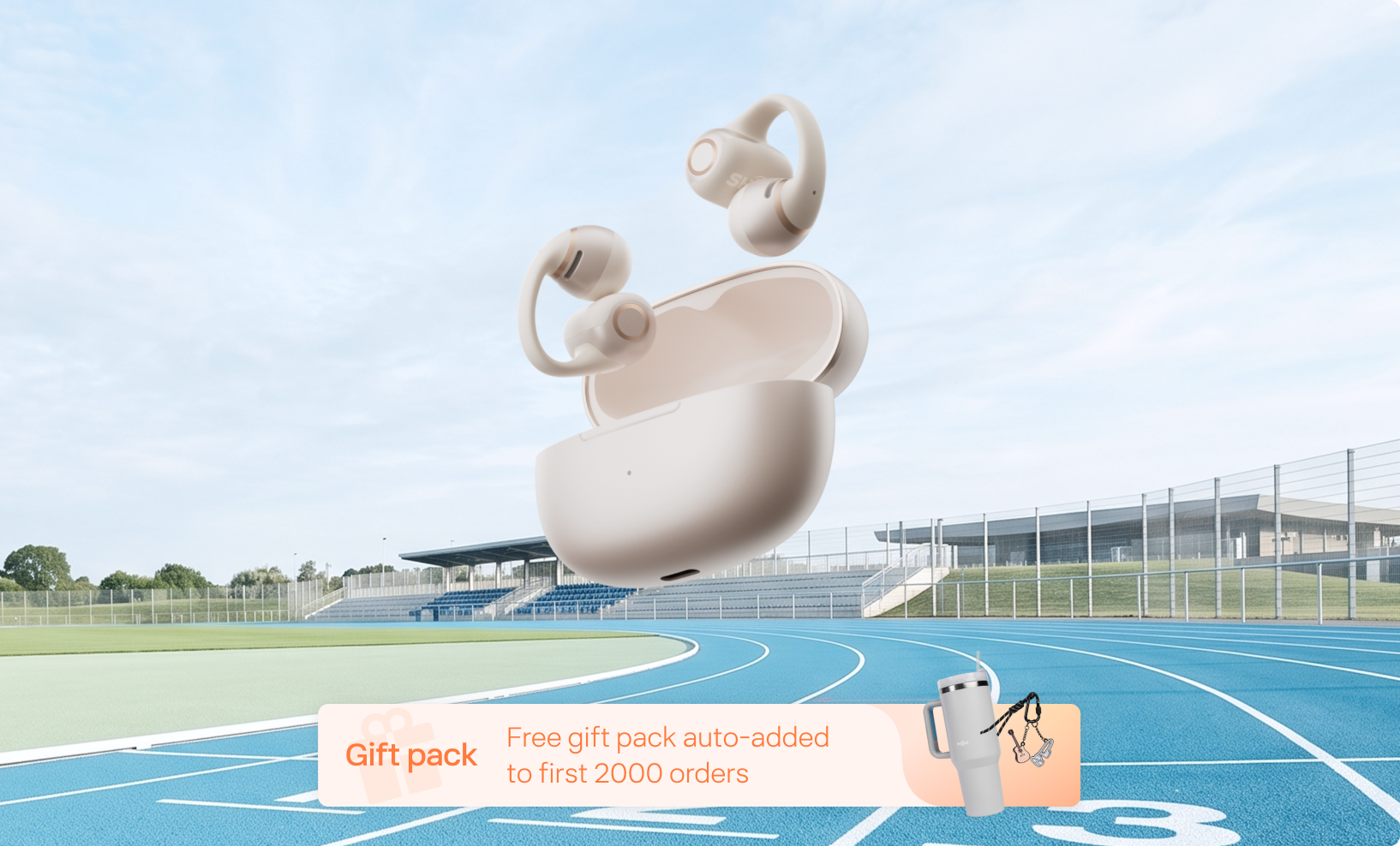 Shokz OpenDots 2 Latest Open-ear Clip-on Earbuds with Premium Sound