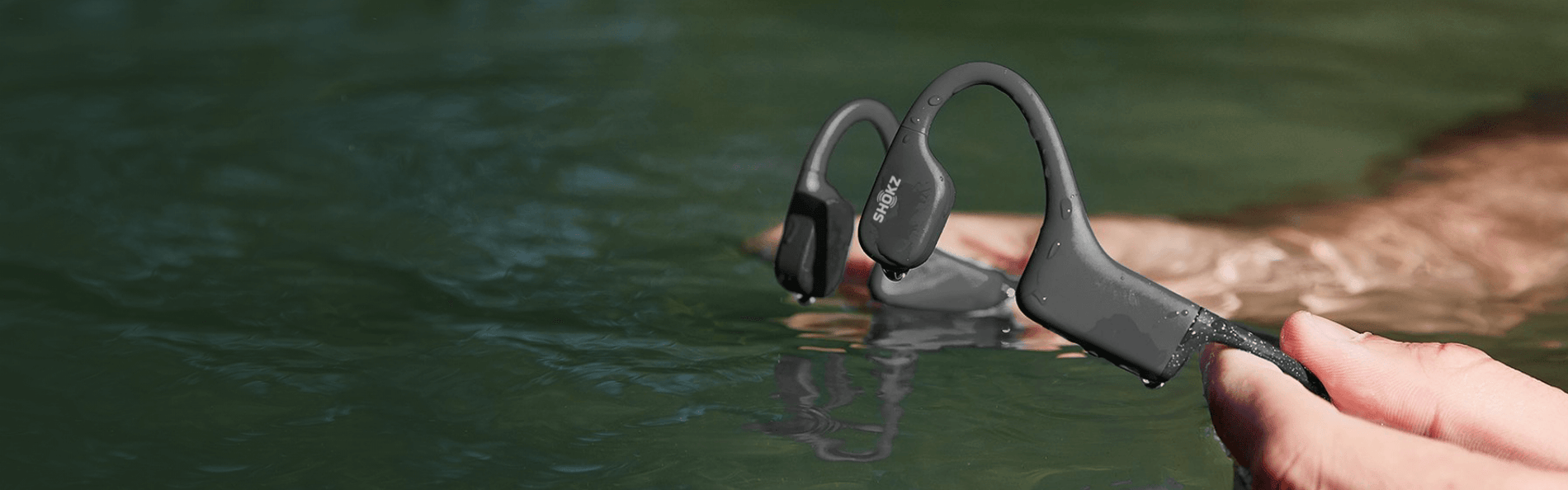 Shokz OpenSwim MP3 Headphones- Black (S700-ST-BK-US)