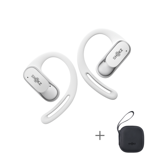 SHOKZ OPENFIT AIR ワイヤレスオープンイヤー ホワイト【美品 SHOKZ OPENFIT AIR ワイヤレスオープンイヤー ホワイト【美品