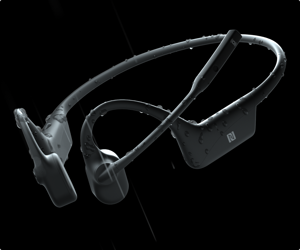 OpenComm Bone Conduction Stereo Bluetooth Headset - Best for Work
