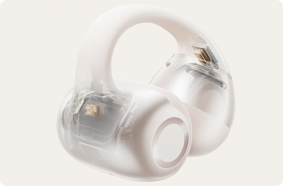 OpenDots 2 Upgraded Clip-on Earbuds with AI Noise Reduction for Improved Call Clarity
