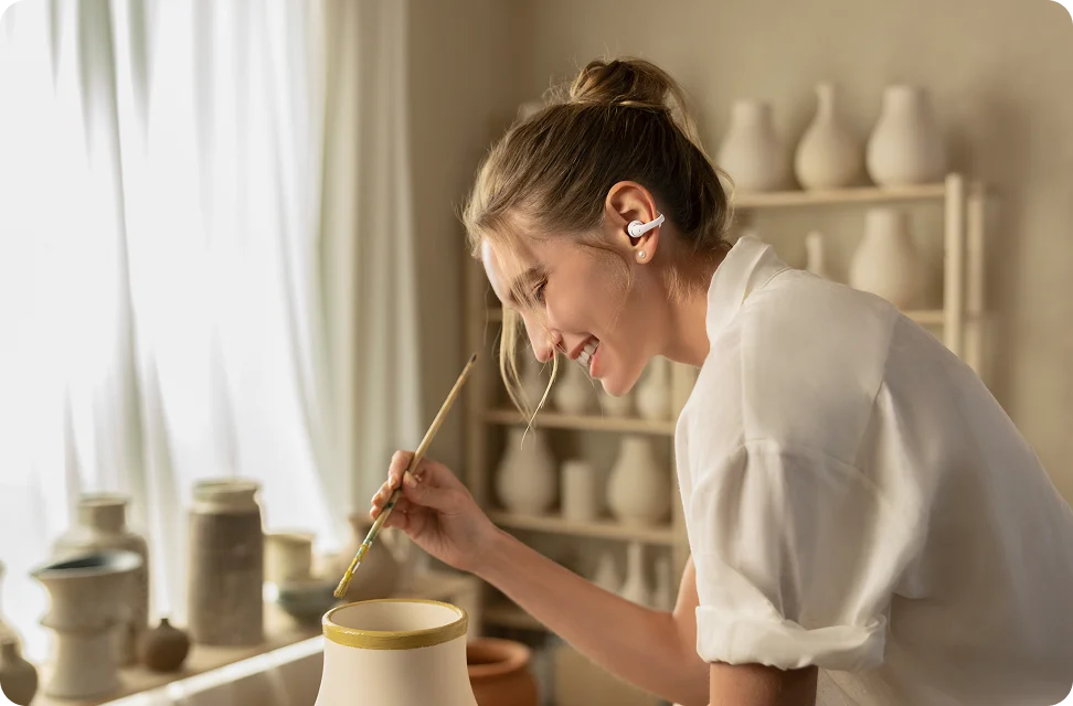 OpenDots 2 Open Ear Earbuds with Enhanced Audio Tuning for Balanced Sound