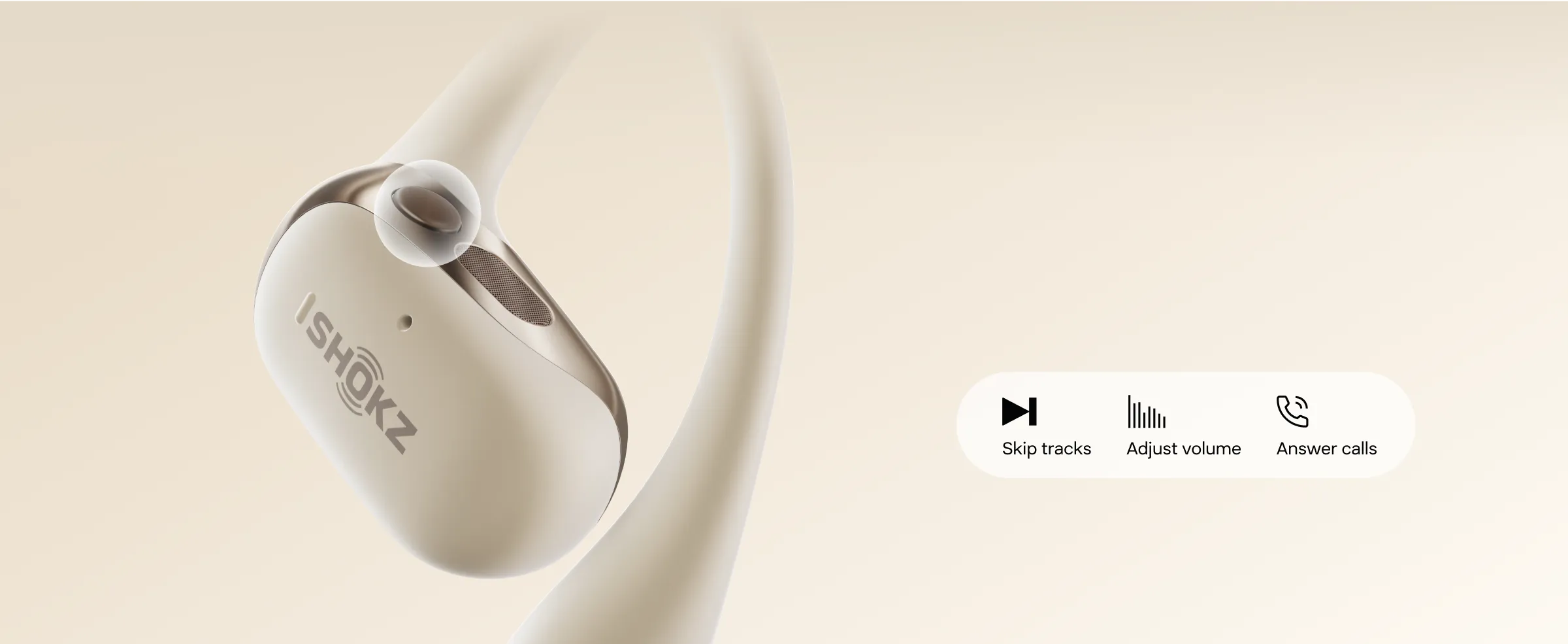 אוזניות Openfit 2 T920 כוונון קל של עוצמת הקול עם כפתורים נוחים