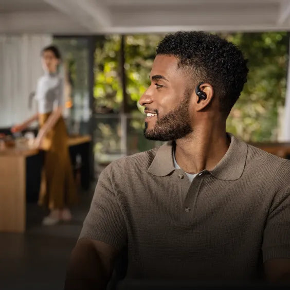 Shokz OpenFit 2 Open-Ear Design for Safety