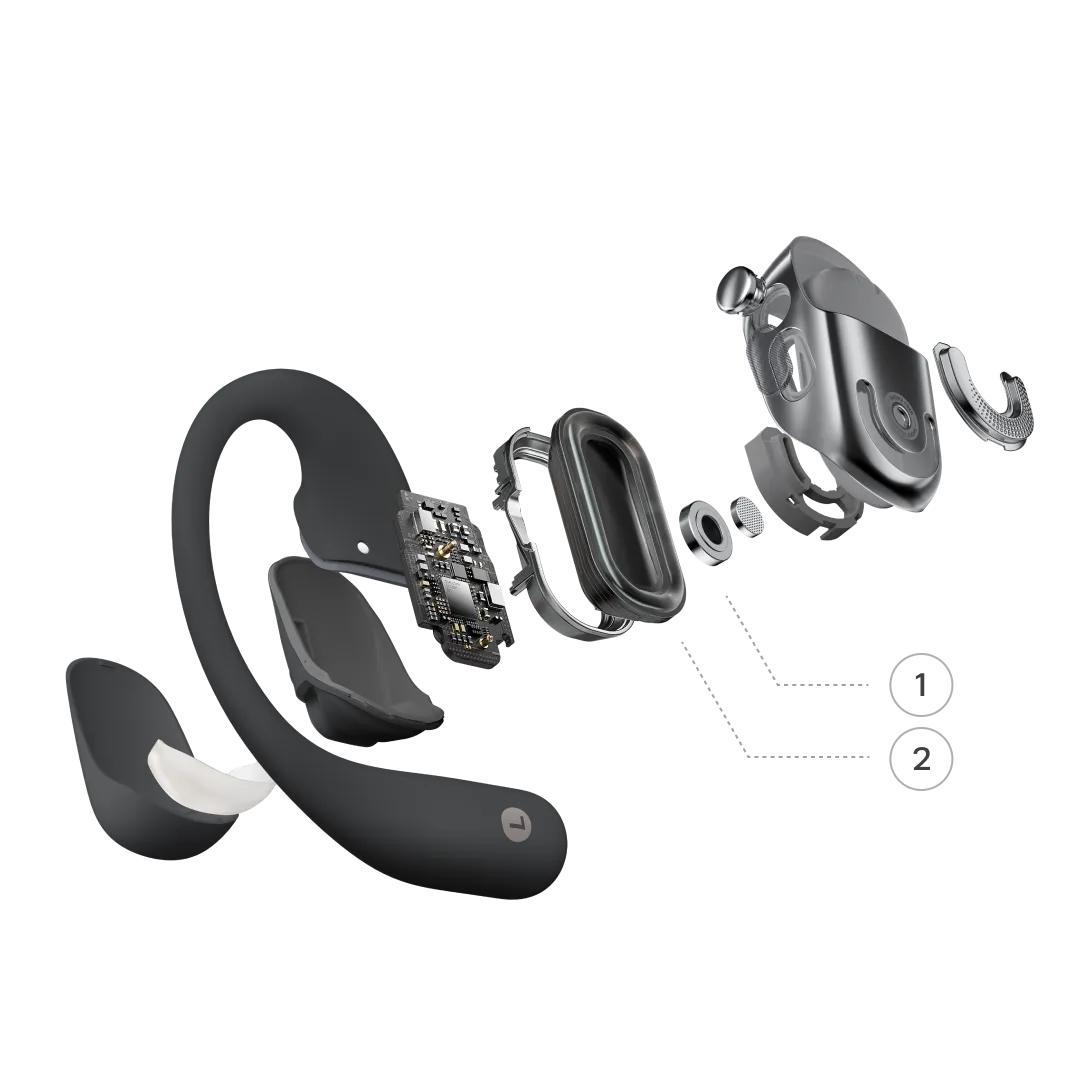 Shokz OpenFit 2 - Flagship Open Earbuds for Working Out