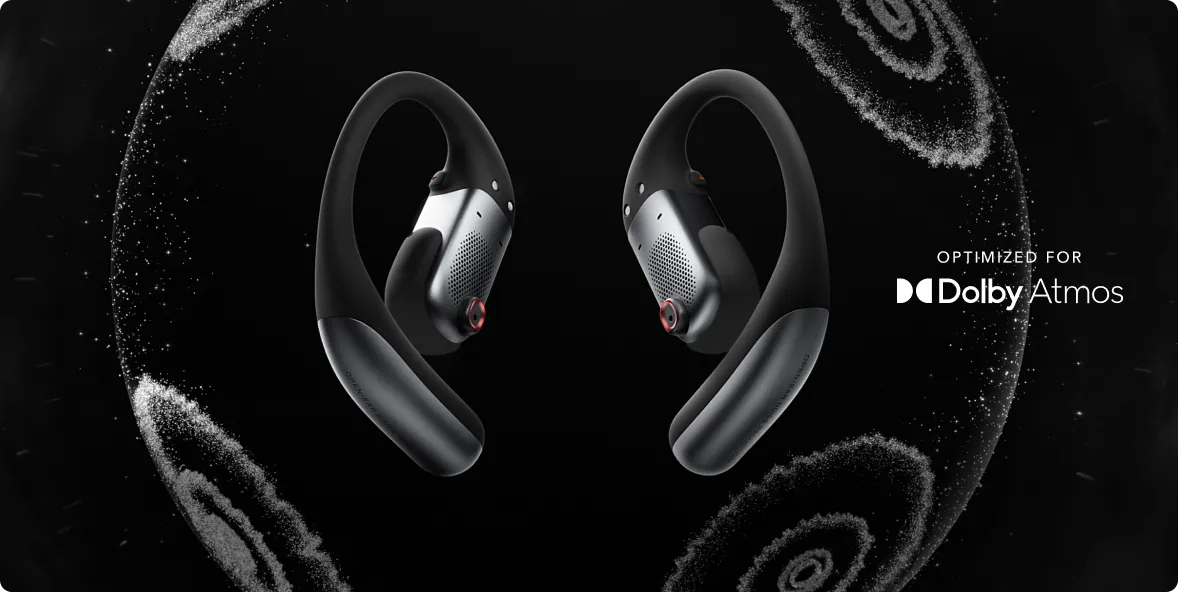 Shokz OpenFit Pro open-ear earbuds shown in a product image