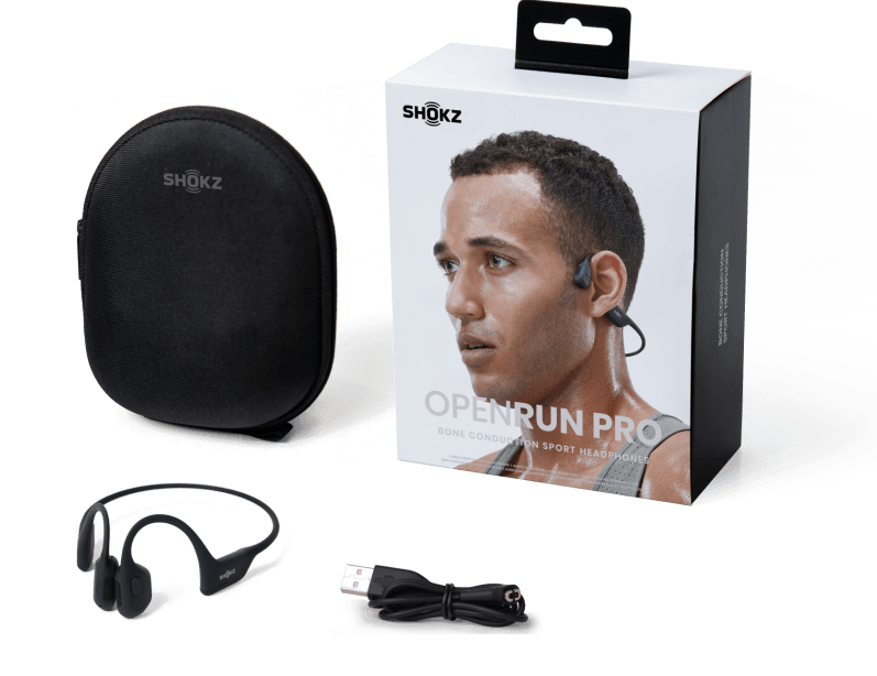 Shokz OPENRUN PRO S810 Premium Bone Conduction Sport Headphones : Pro Beige