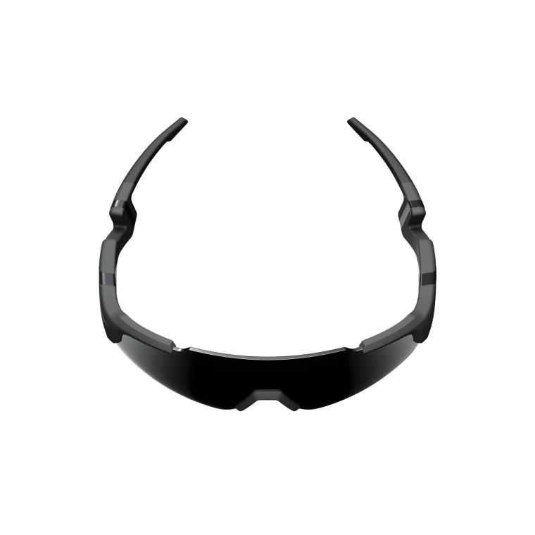 Safety glasses with bluetooth top headphones